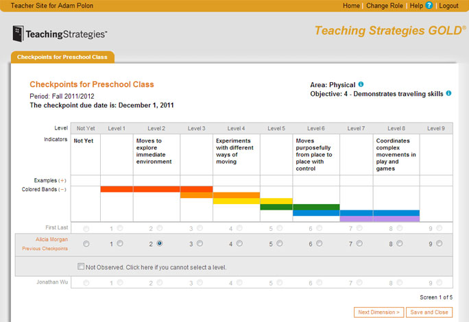 Teaching Strategies Gold Sign In Kiddie University Centers Now Using 