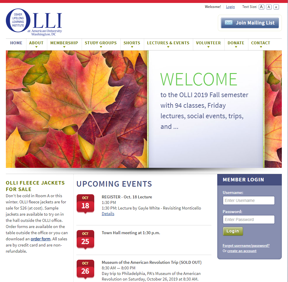 OLLI Home Page