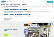 Design and Construction Week Page for Builders Show