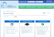 A vast resource center helps job seekers and employers get their questions answered.