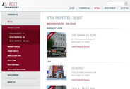 website development included responsive web design & dynamic content tool to manage retail propertie