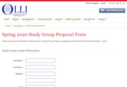 Study Group Leader Proposal Form